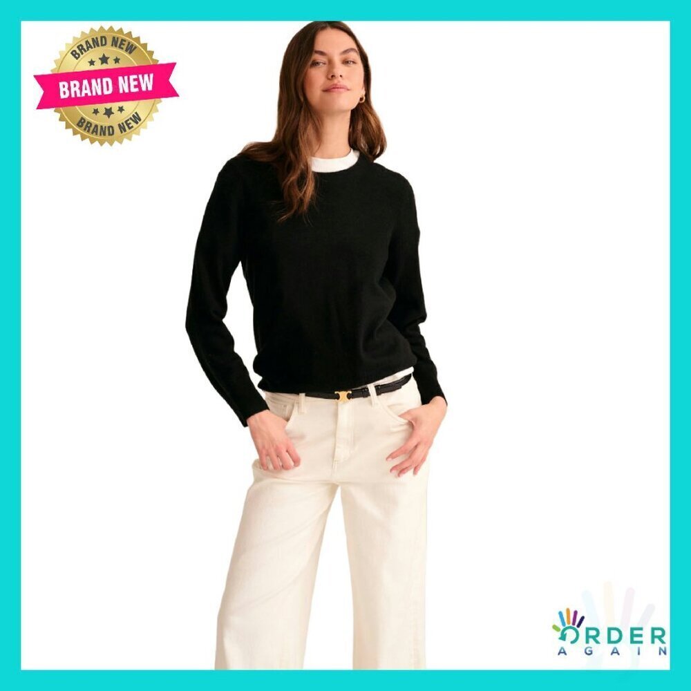 Classic Cashmere Crewneck Sweater Timeless Elegant Minimal Chic Wardrobe Staple